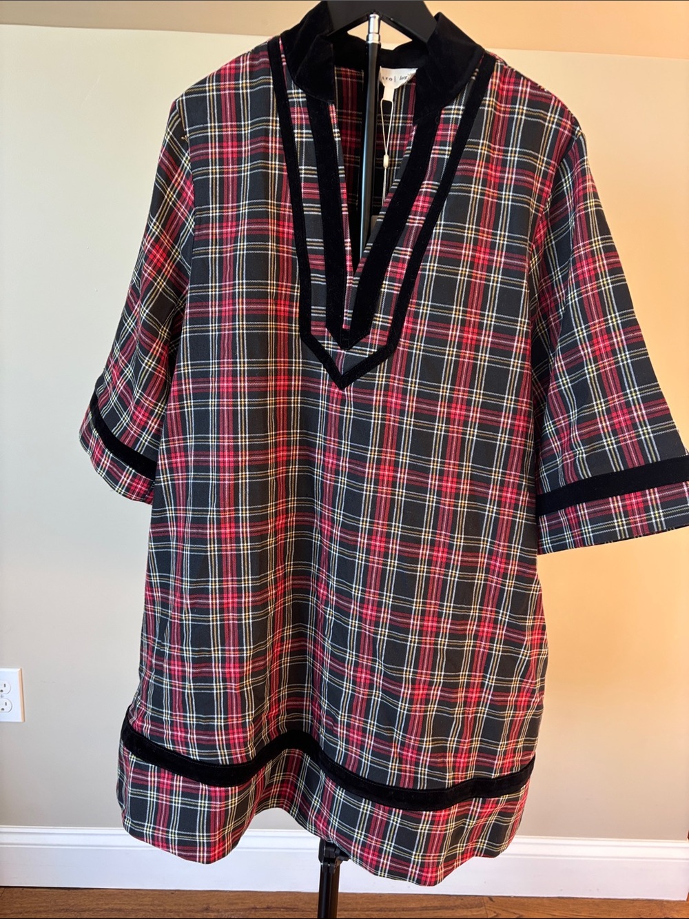 NWT Entro Women's Plaid Tunic